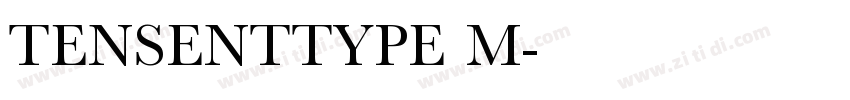 TENSENTTYPE M字体转换